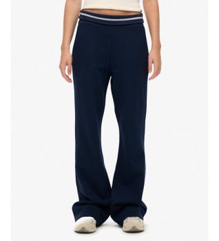 Superdry para mujer. W7011097A Pantalón Jogger Athletic Essentials Logo Low Rise marino (M), Casual, Algodón