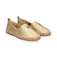 tommy hilfiger alpargatas mujer - dorado talla 39