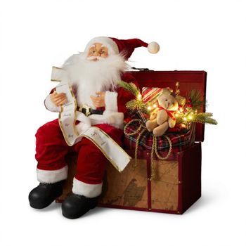 Well Home Papá Noel 42x36x52 Cm - Led Y Música Con Activación Por Voz