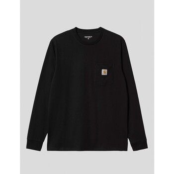 Carhartt Camiseta manga larga CAMISETA POCKET LS TEE BLACK para hombre
