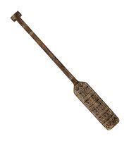 pieza decorativa remo madera de teca marron anch 130 cm