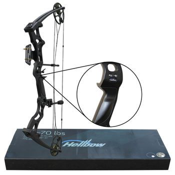 Arco De Poleas Compuesto Hellbow Regulable De 26-30
