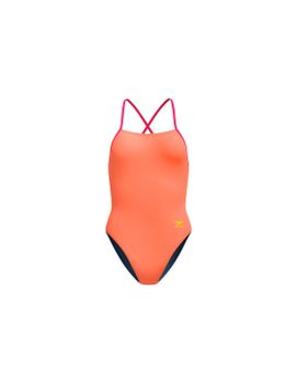 Bañador Speedo FL Solid Tie Back Mujer Summer Naranja