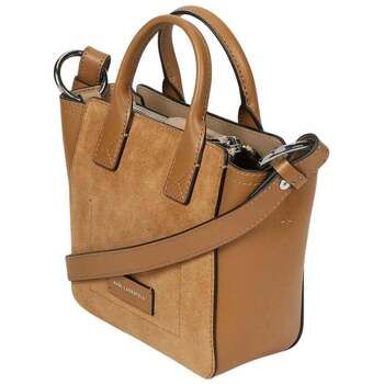 Karl Lagerfeld Bolsa Bolso Mini Tote de ante color caramelo para mujer
