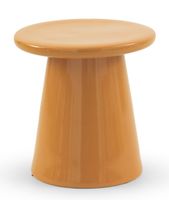 taburete  auxiliar ceramica color naranja