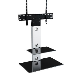 AVF Lesina FSL700LES TV Stand with Bracket - Silver & Black, Silver