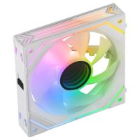 mars gaming mf-linkfinityw pwm argb 120mm ventilador suplementario blanco