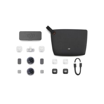 Micrófono DJI Mic Mini 2 inalámbrico omnidireccional con 2 transmisores y estuche carga