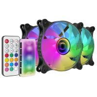 mars gaming mf-3dkit kit 3 ventiladores argb 12cm espejo infinito negro