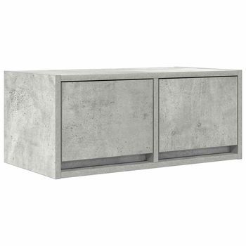 Mueble De Tv Madera De Ingeniería Gris Hormigón 60x31x25,5 Cm Vidaxl