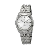 reloj automatico hombre seiko 5 snk355k1 dial plata 37mm correa acero