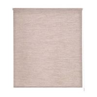 estoralis - estor enrollable translucido  falso liso  120 x 255 cm anchoalto tamano tela 117 x 250 cm  bran  lino