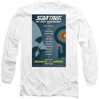 star trek camiseta manga larga the next generation season 1 episode 1 para mujer