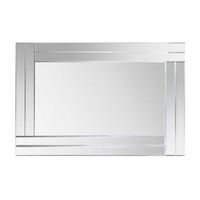 espejo de pared rectangular doble marco regleta de espejo 72129