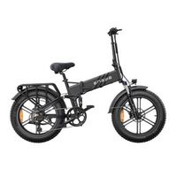 e-bike engwe engine pro 20 - motor 750w bateria 48v16ah shimano 8 velocidades suspension total - negro