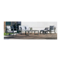 conjunto terraza jardin aluminio moderno y resistente bolonia