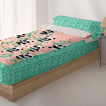 Saco Nórdico Panda Garden 90x200 Cm (cama 90) Sin Relleno
