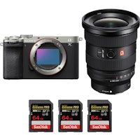 a7c ii silver  fe 16-35mm f28 gm ii  3 sandisk 64gb extreme pro uhs-ii sdxc 300 mbs  pdf mcz d