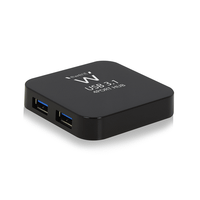 hub ewent usb 31 4 puertos ac power negro ew1134