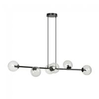lampara de techo palma transparente 6 luces