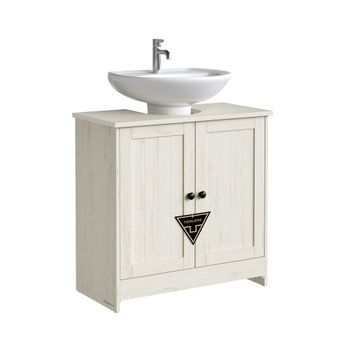 Armario bajo lavabo sin herramientas, Apto para lavabos de pie