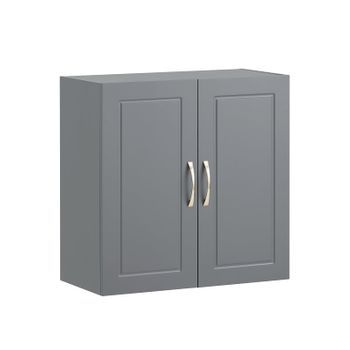 Mueble De Pared Armario Suspendido Con 2 Puertas Armario Colgante Para Baño Con Balda Ajustable Gris 60 X 30 X 60 Cm Frg231-dg Sobuy Es