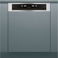hotpoint hbc 2b19 x full-size semi-integrated dishwasher - inox