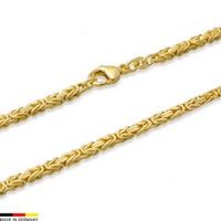 cadena bizantina oro de 14 quilates 45cm