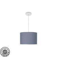 colgante moda 1xe27 blancoazul regx30x30 cm