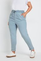 yours vaquero estrecho azul claro cintura con cordon mujer curvy y tallas grandes yours