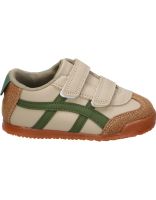 zapatilla respetuosa nakos 8014 beige y verde infantil 26