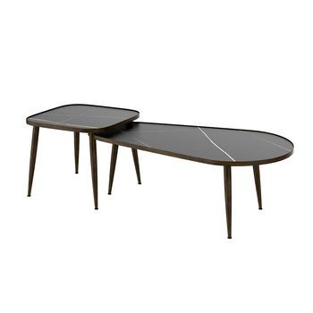 Conjunto De Mesa De Centro Manitoba 105 X 64.5 Cm 2 Partes Vicco