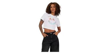 Camiseta blanca fox baby hello para mujer