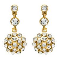 pendientes arqueados bisuteria color oro