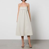 toit volant verona 30 cotton-twill midi dress - xl