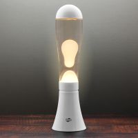 big blob white lava lamp - whiteclear