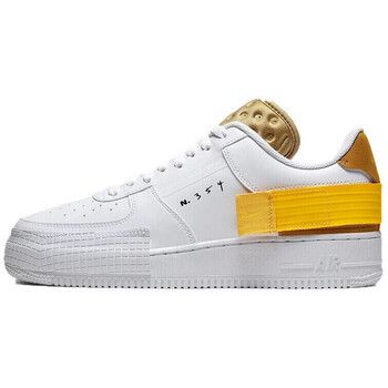 Nike Deportivas Moda Air Force 1 Drop Type White Gold Yellow para hombre