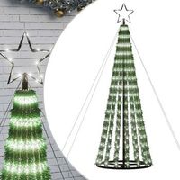 arbol de navidad led 275 leds blanco frio 180 cm vidaxl