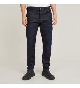 G-Star para hombre. 51003-7209-89 Jeans 3301 Regular Tapered marino (36/38), Negro, Casual, Algodón, Denim
