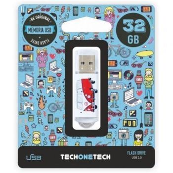 Pendrive Tech One Tech Camper VAN-VAN 32GB Metal USB 2.0 Colgable