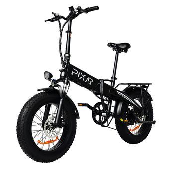 Bicicleta Eléctrica Plegable Pixar Star1, Batería Extraíble De 48 V Y 15 Ah, Color Negro