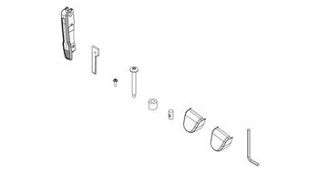 Kit de bloqueo thule para portabicicletas thule velospace xt 3