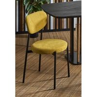 silla maui mostaza 45x45x85 cms