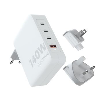 Cargador XTORM XVC2140 GaN Ultra 140W 4 Puertos USB-C y USB-A Compacto Universal