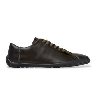 Camper para hombre. K101114-012 Zapatillas de piel Peu Path+ verde (40), Plano, Cordones, Casual