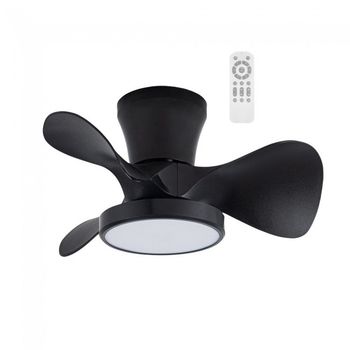 Ventilador de techo led merial negro cct dim (20w)