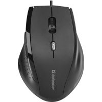 raton defender accura mm-362 usb 1600dpi negro 6 botones ergonomico