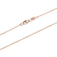 cadena de cadena con ancla de oro rosa 18 quilates