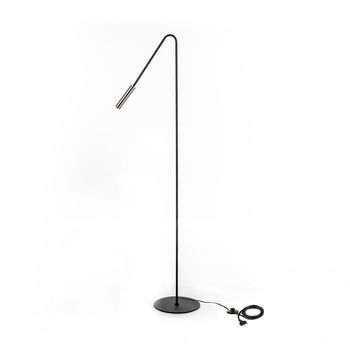 Vega - Lámpara De Pie Led En Metal Negro