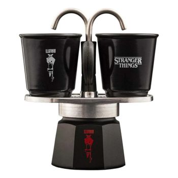 Cafetera Italiana Bialetti 0005408 90 ml 2 Tazas Acero Inoxidable Rojo/Negro